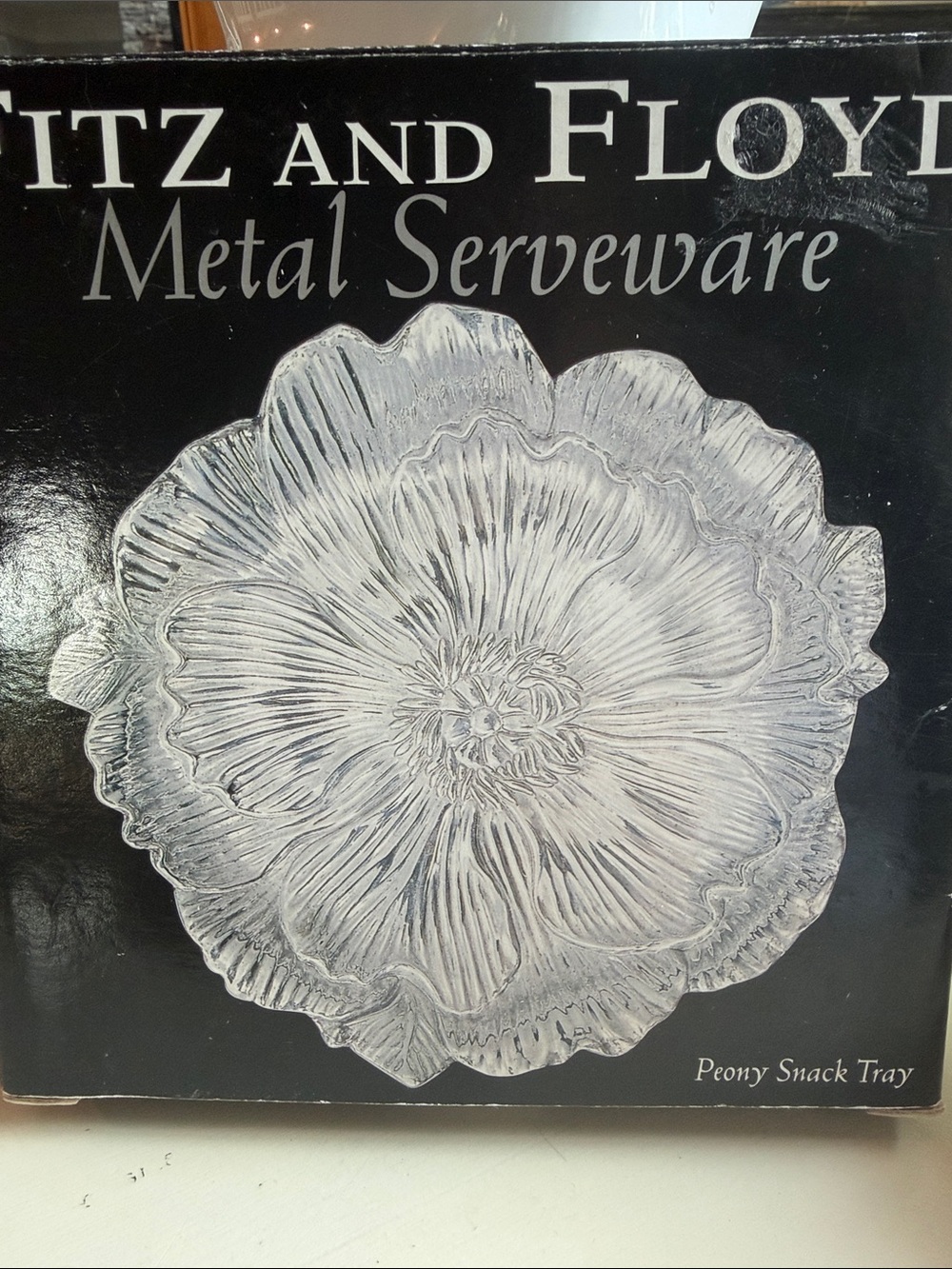 Fitz and Floyd Metal Serveware 6.5 inch